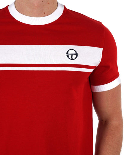 Sergio Tacchini Masters T Shirt Red / White