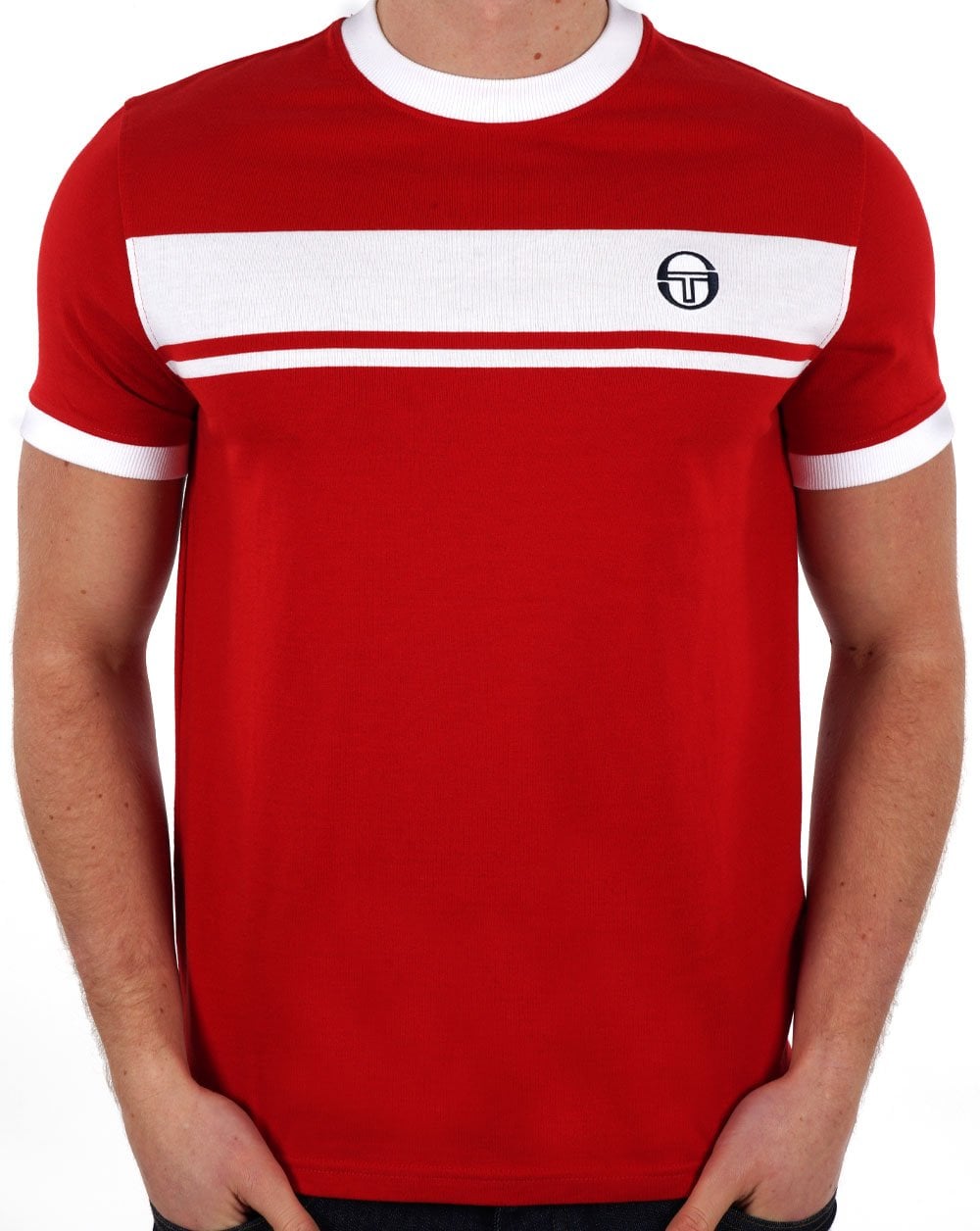 Sergio Tacchini Masters T Shirt Red / White