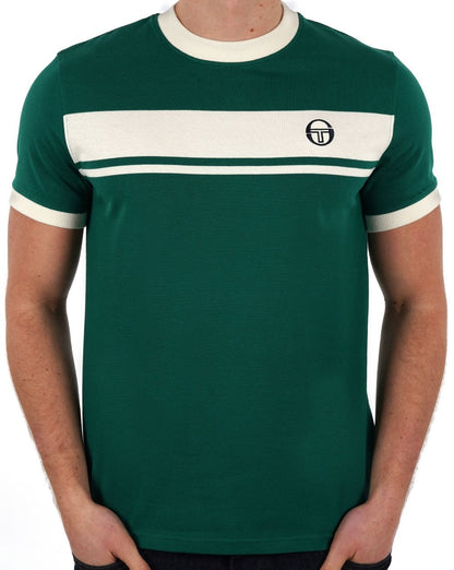 Sergio Tacchini Masters T Shirt Green / Off White