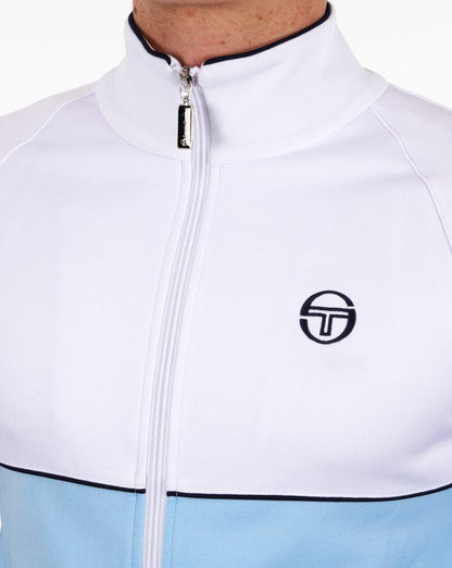Sergio Tacchini Orion Track Top Sky Blue/white