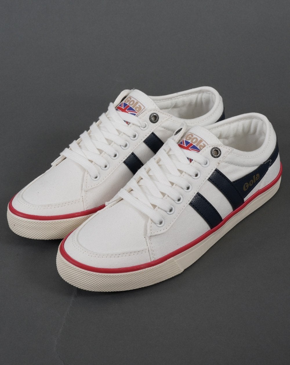 Gola Classics Vegan Comet Trainer Off White/Navy/Red