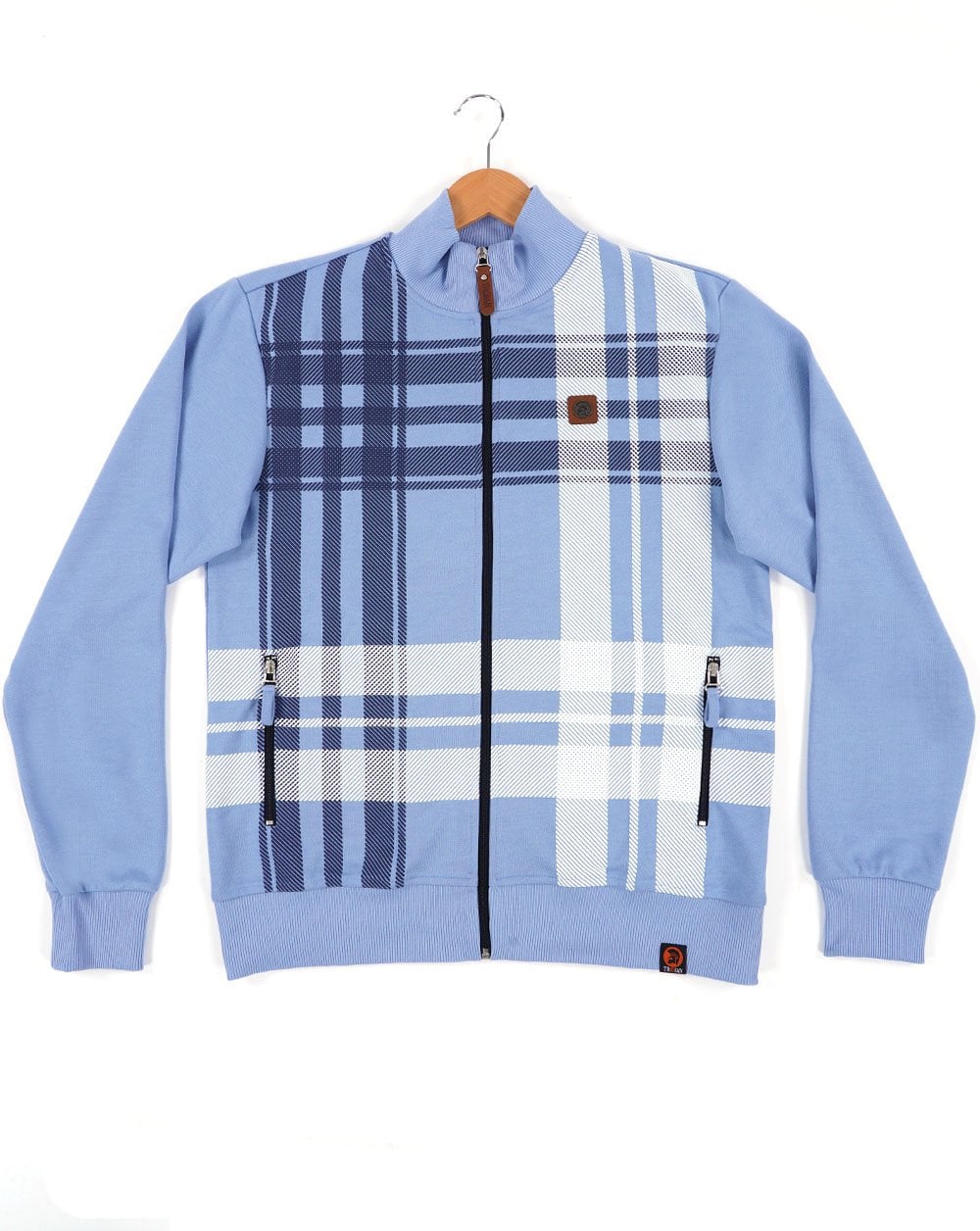 Trojan Check Track Top Sky