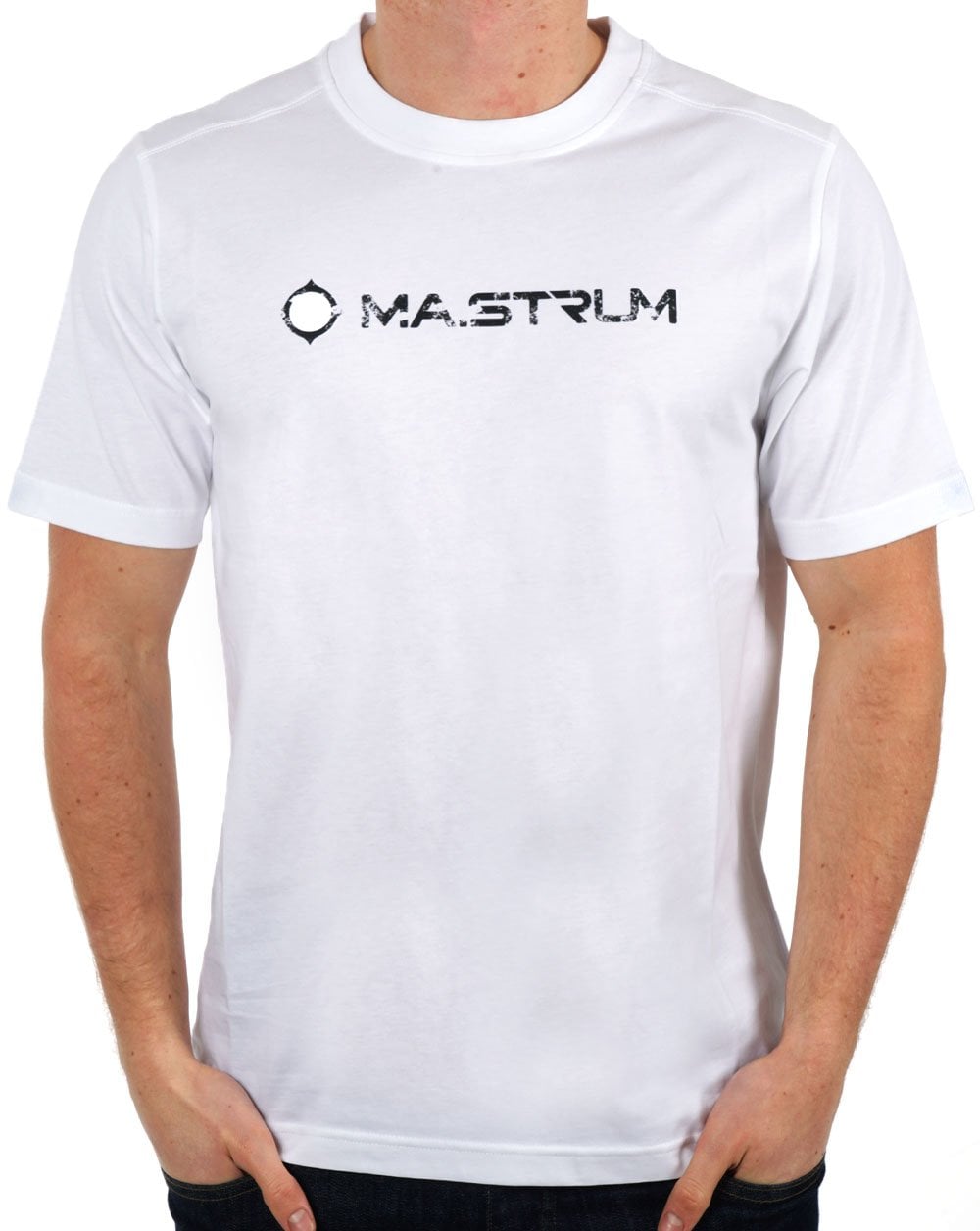 MA.STRUM Cracked Logo T-shirt Optic White