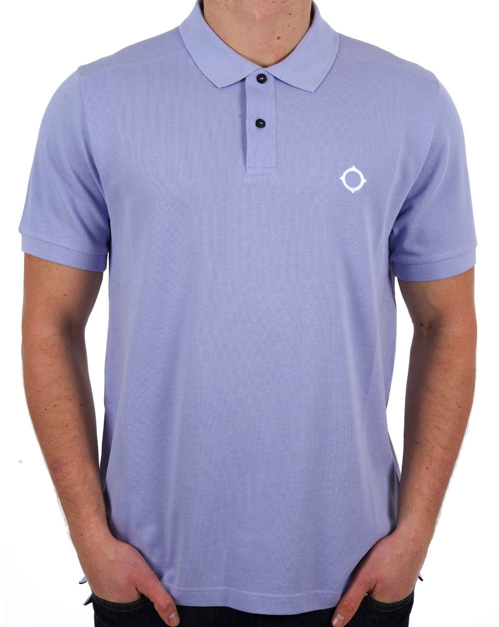 MA.STRUM Pique Polo Lavender