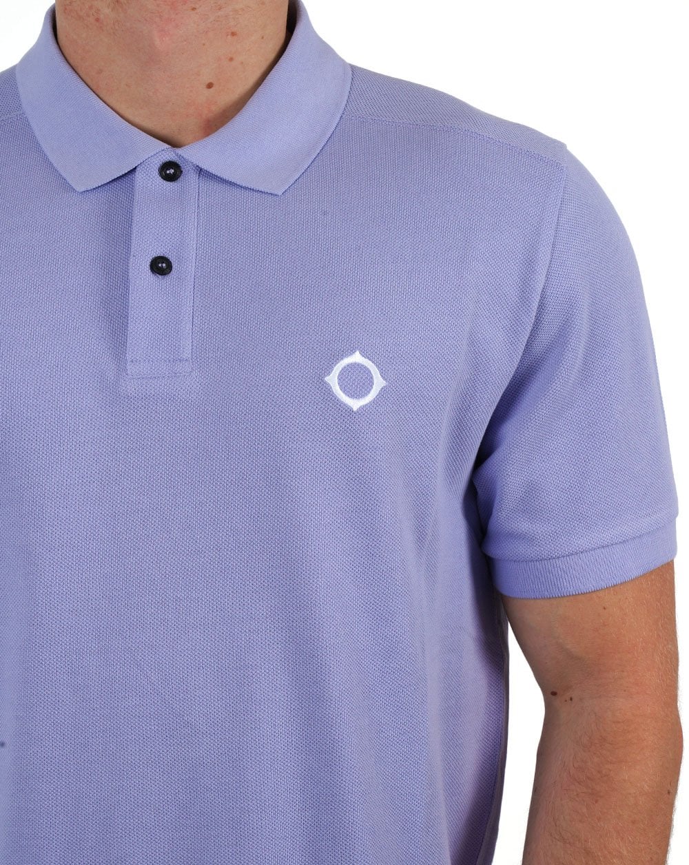 MA.STRUM Pique Polo Lavender