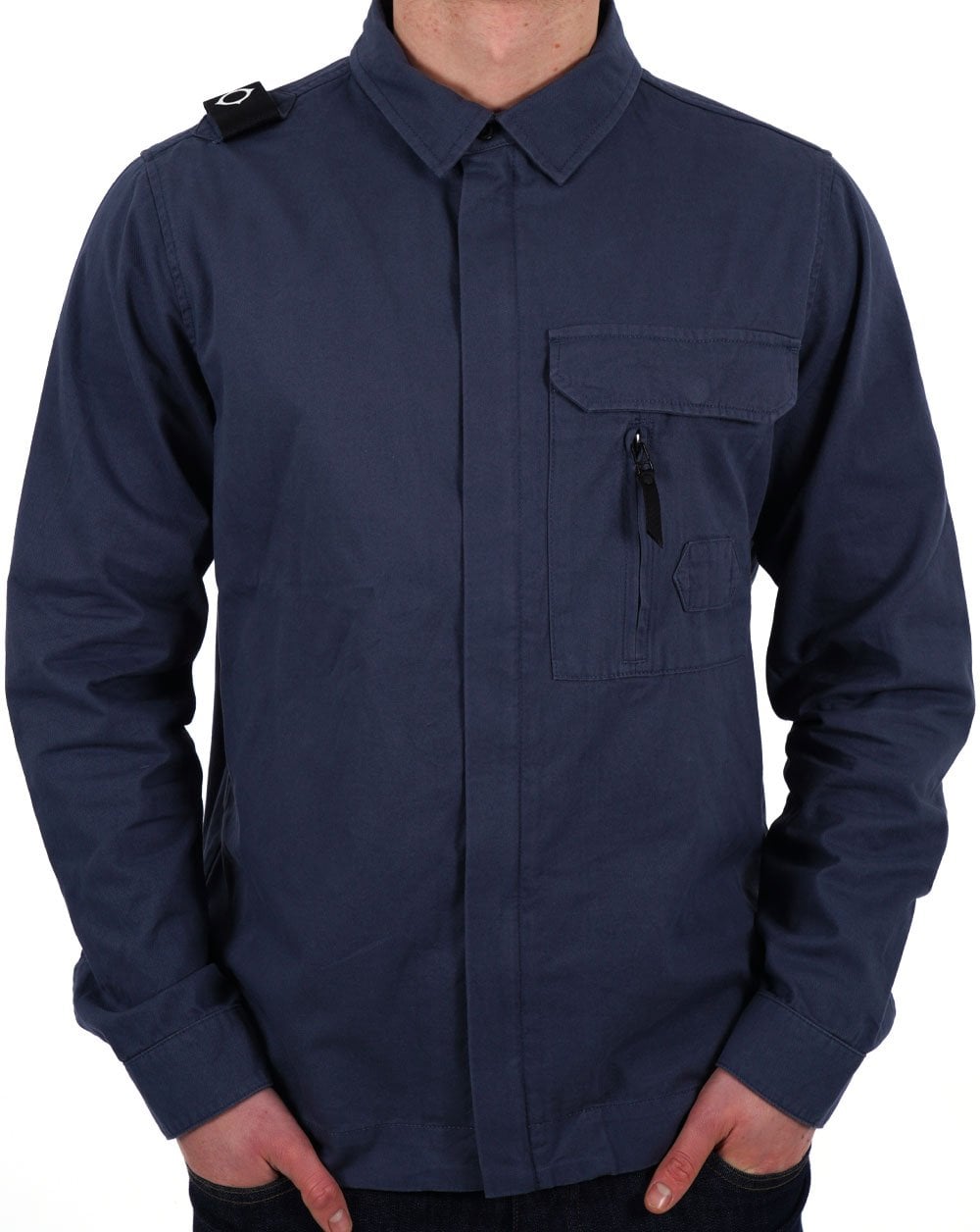 MA.STRUM Cadet Overshirt Ink Navy