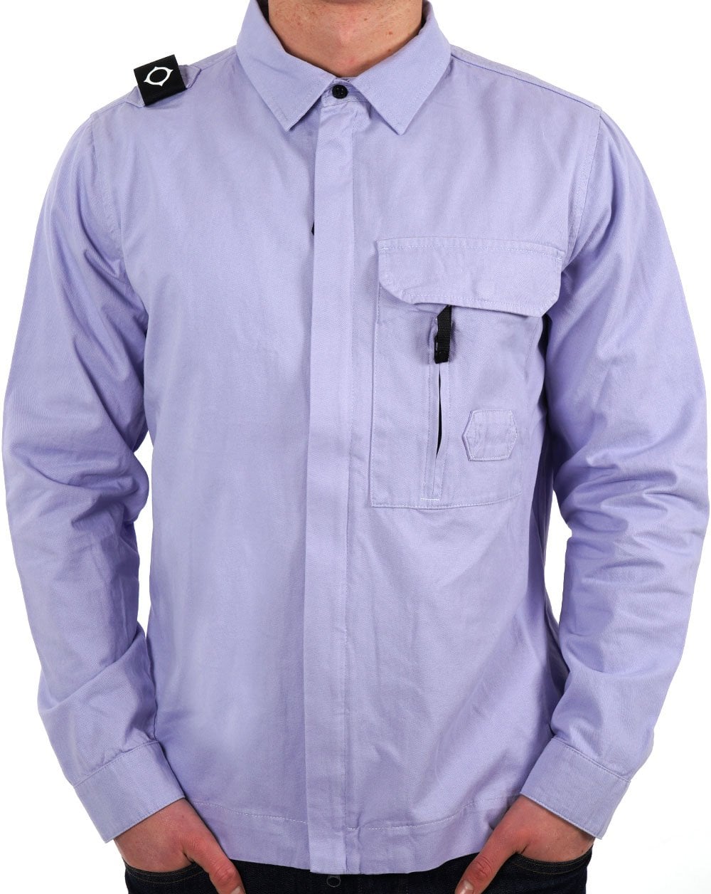 MA.STRUM Cadet Overshirt Lavender