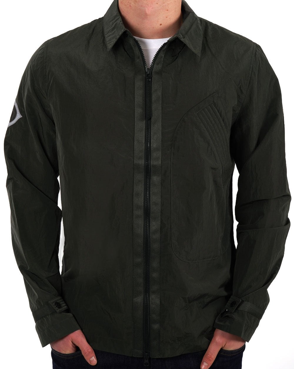MA.STRUM Rivet Overshirt Oil Slick