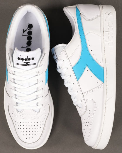Diadora MB Elite Trainer White 80s Turq Exclusive