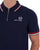 Sergio Tacchini Tipped Zip Polo Shirt Navy