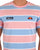 Ellesse Block Striped T Shirt Pink Sky
