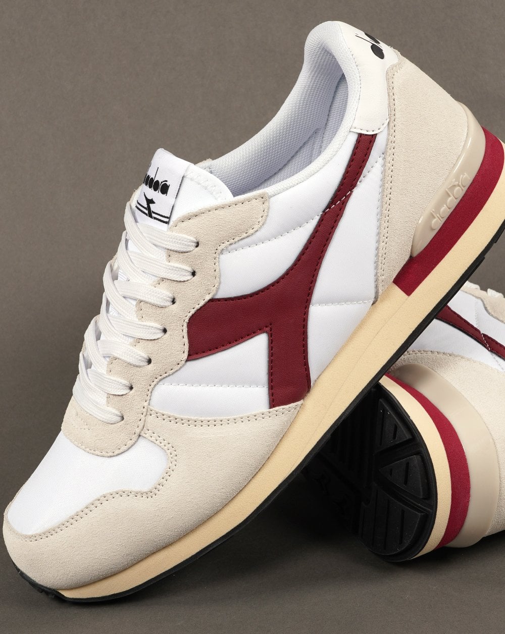 Diadora ED Moses Camaro Trainer White Burgundy