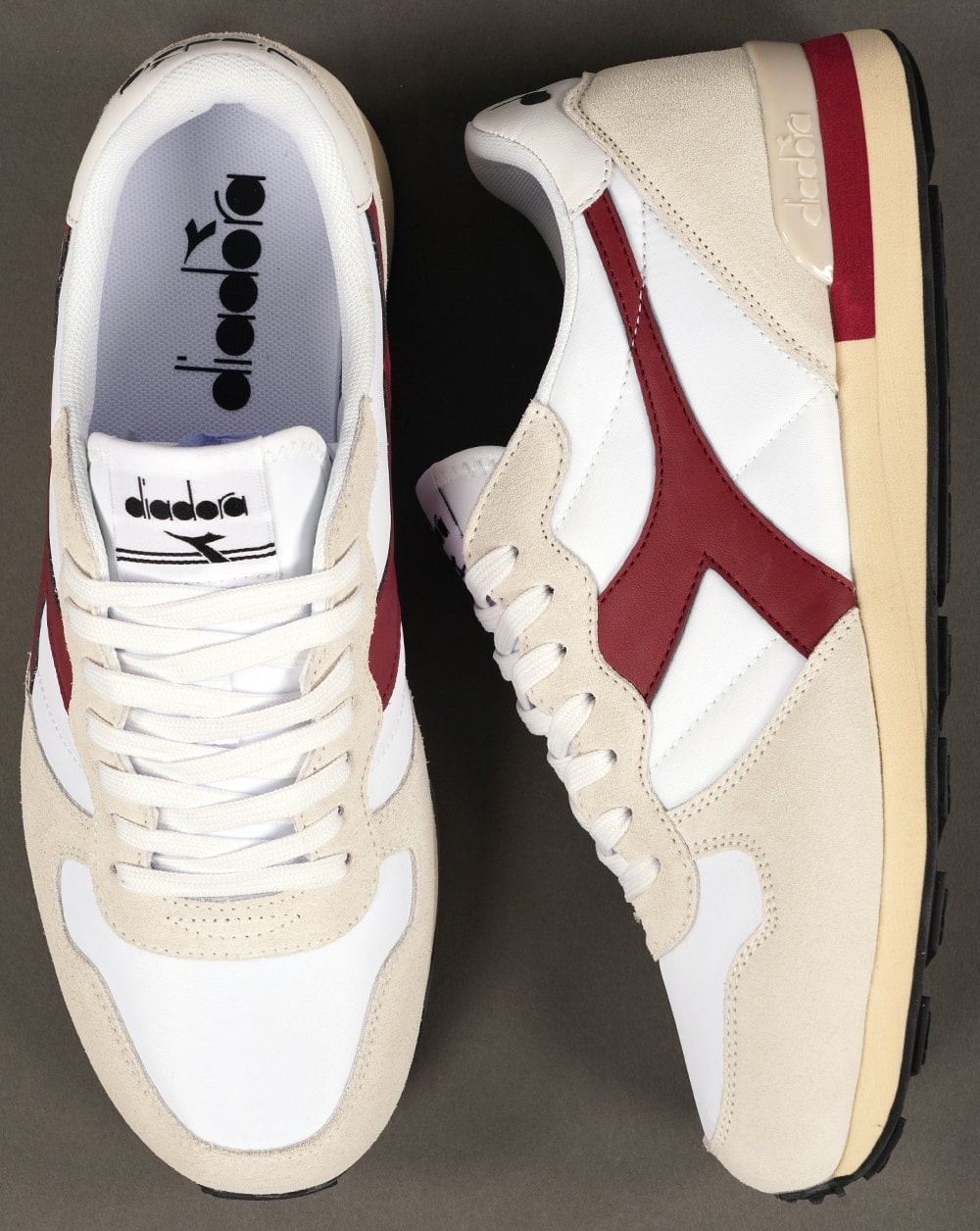 Diadora ED Moses Camaro Trainer White Burgundy