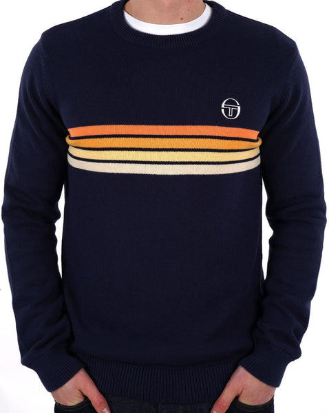 Sergio Tacchini Ryder Knit Jumper Navy Blue