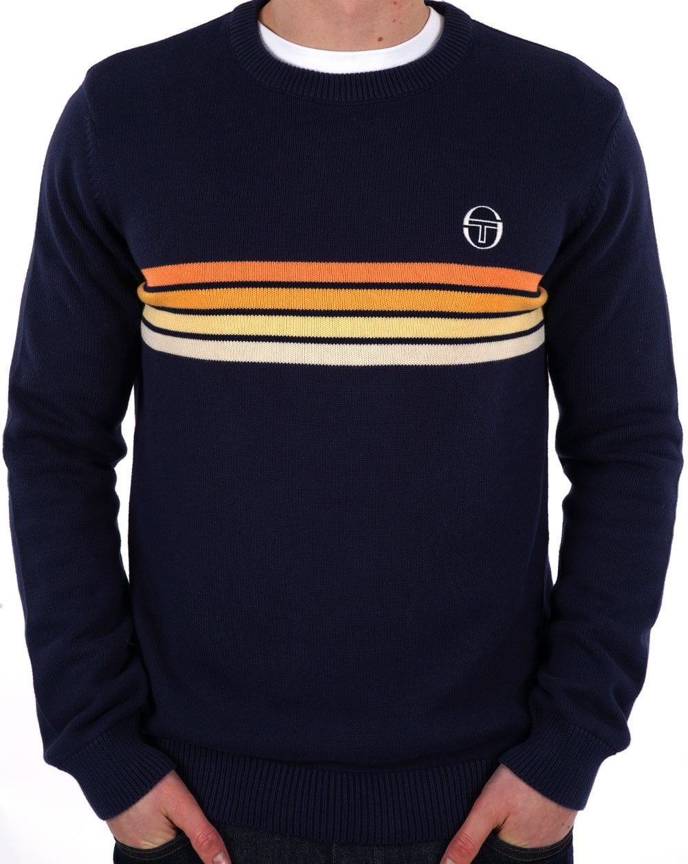 Sergio Tacchini Ryder Knit Jumper Navy Blue