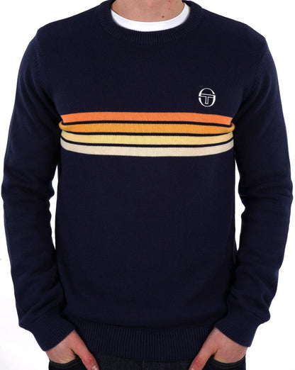 Sergio Tacchini Ryder Knit Jumper Navy Blue