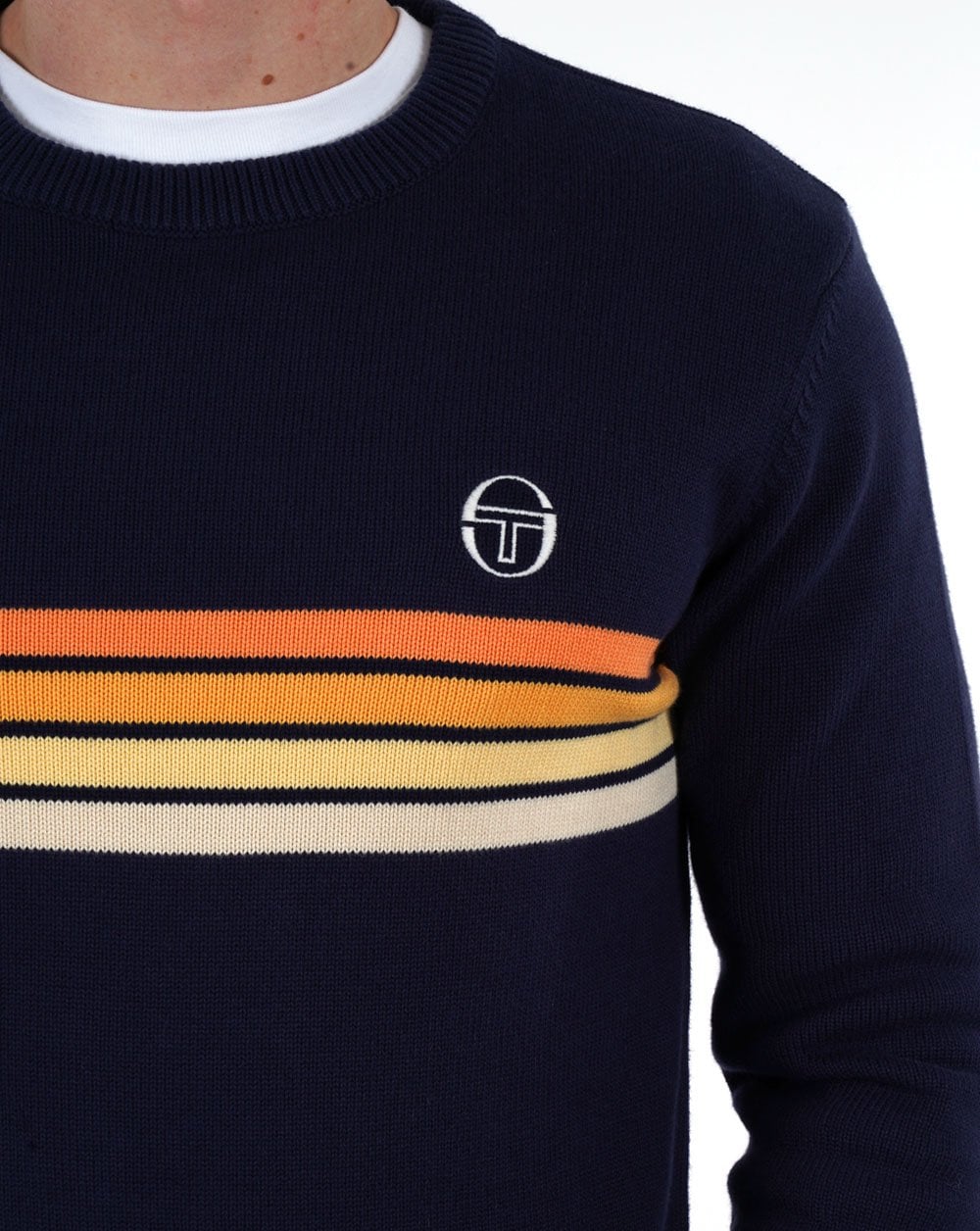 Sergio Tacchini Ryder Knit Jumper Navy Blue
