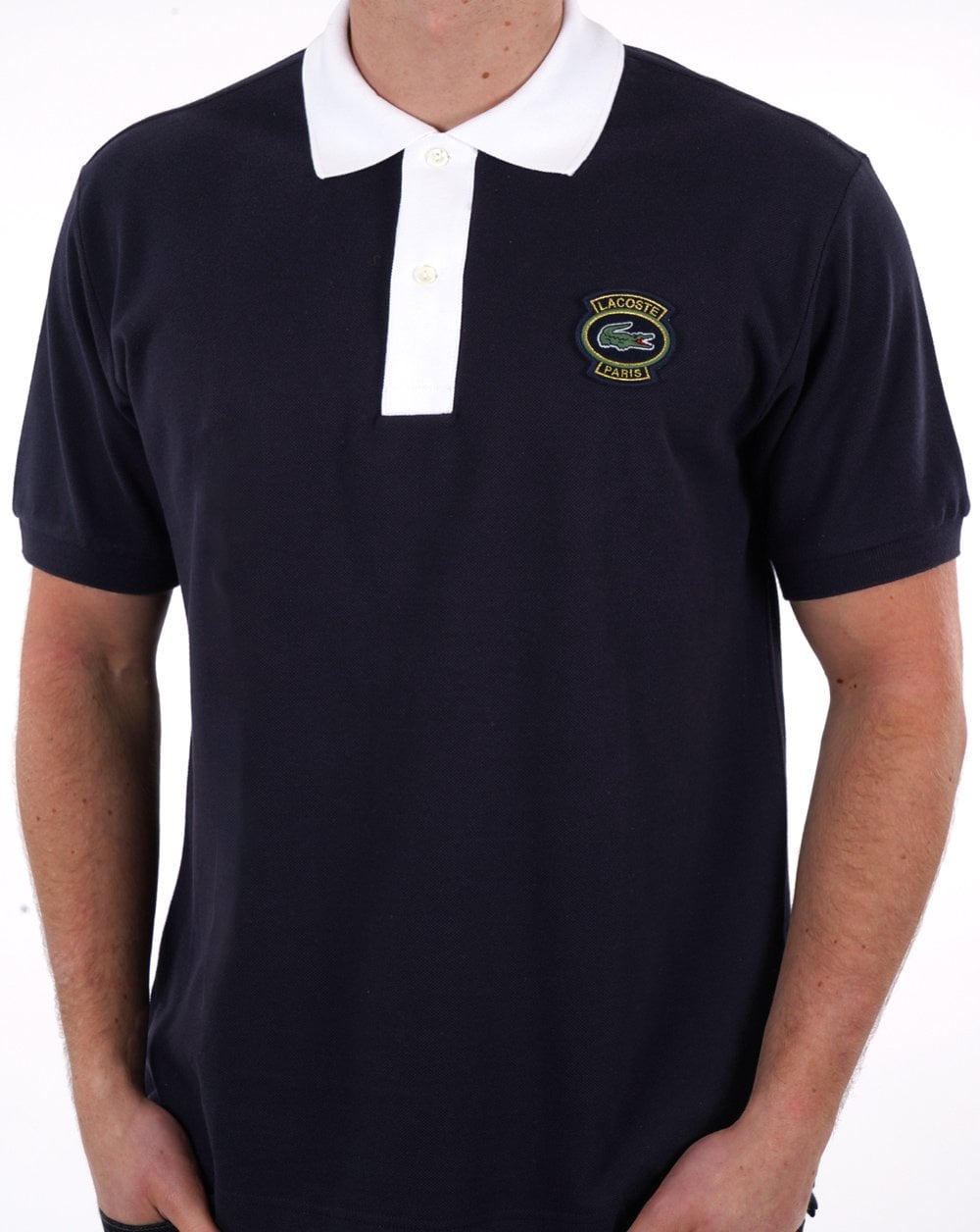 Lacoste Original L.12.12 Paris Badge Polo Shirt Navy