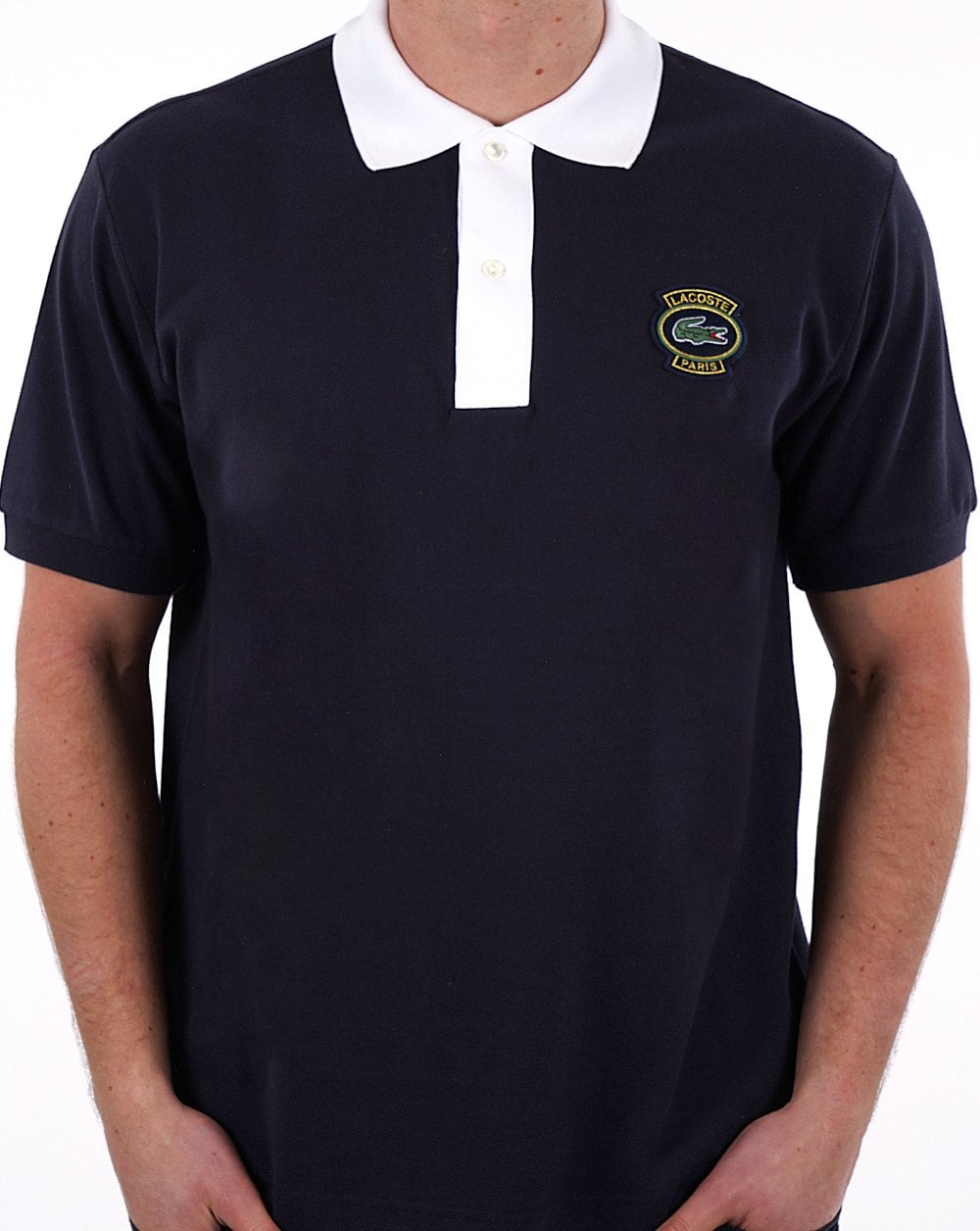 Lacoste Original L.12.12 Paris Badge Polo Shirt Navy