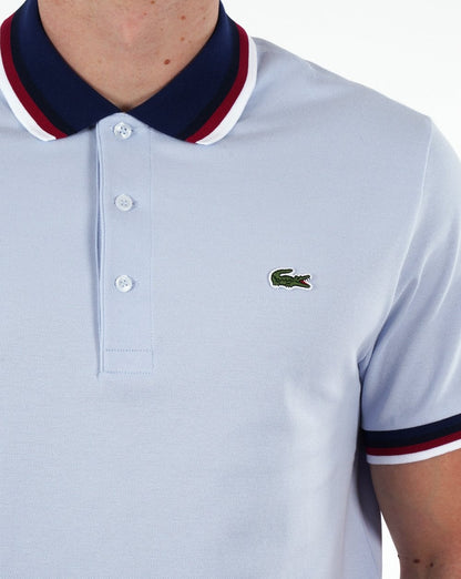 Lacoste Contrast Collar Polo Shirt Light Blue
