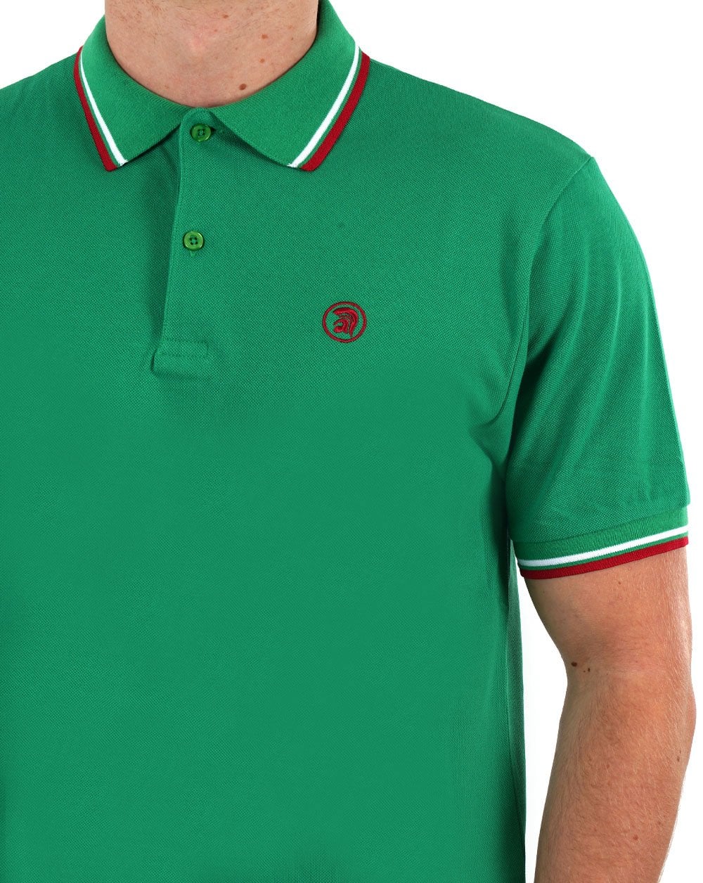 Trojan Twin Tipped Signature Polo Emerald Green