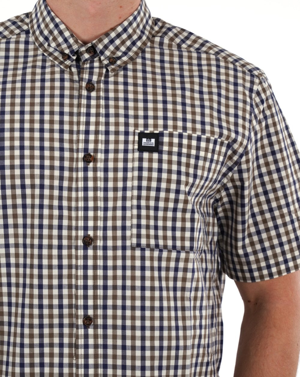 Weekend Offender Joyce Short Sleeve Shirt Mid House Check