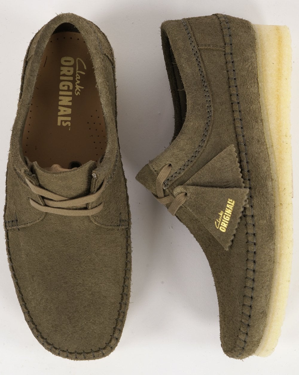 Clarks Originals Weaver Shoes Pale Khaki