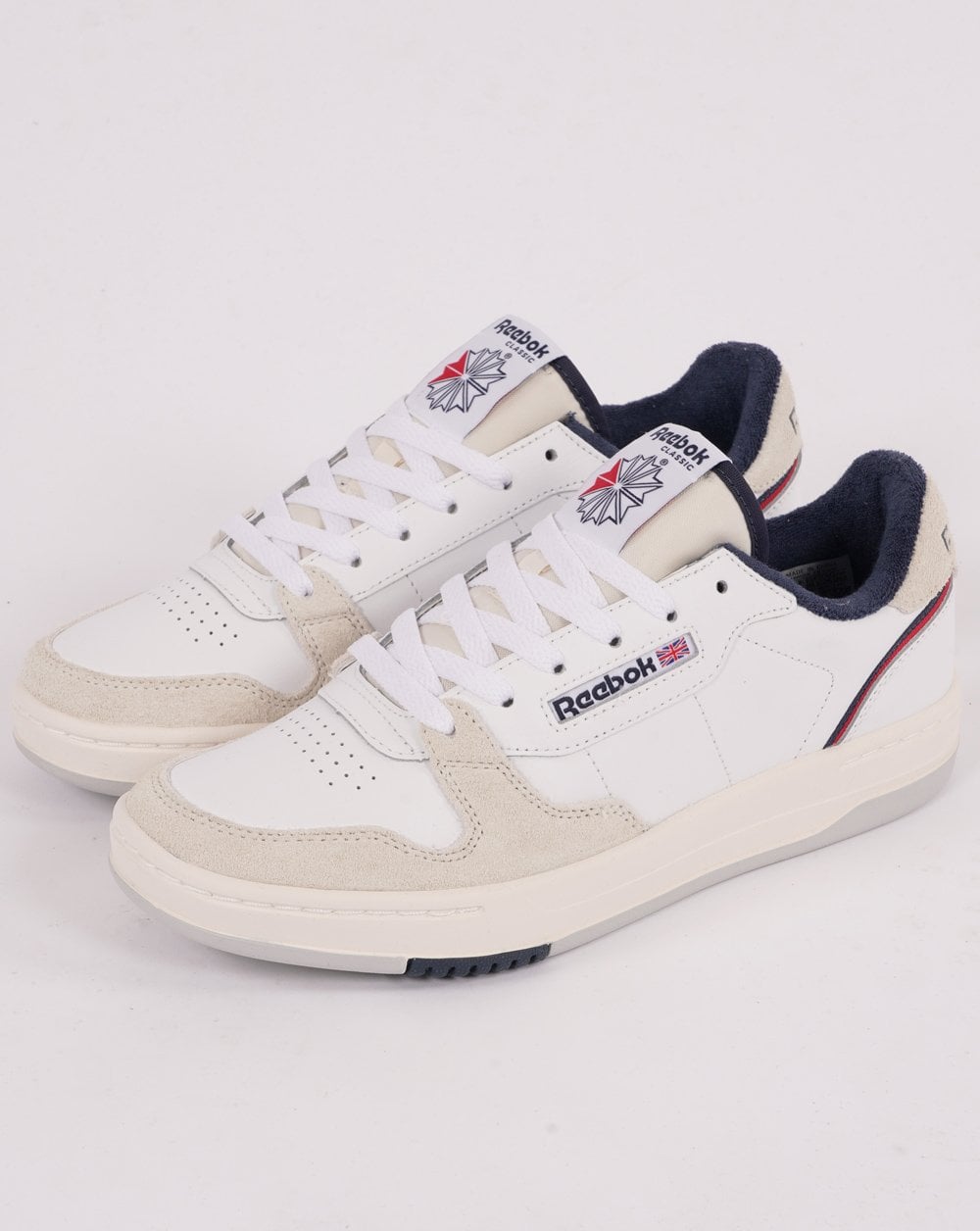 Reebok Phase Court Trainers White/Chalk/Navy