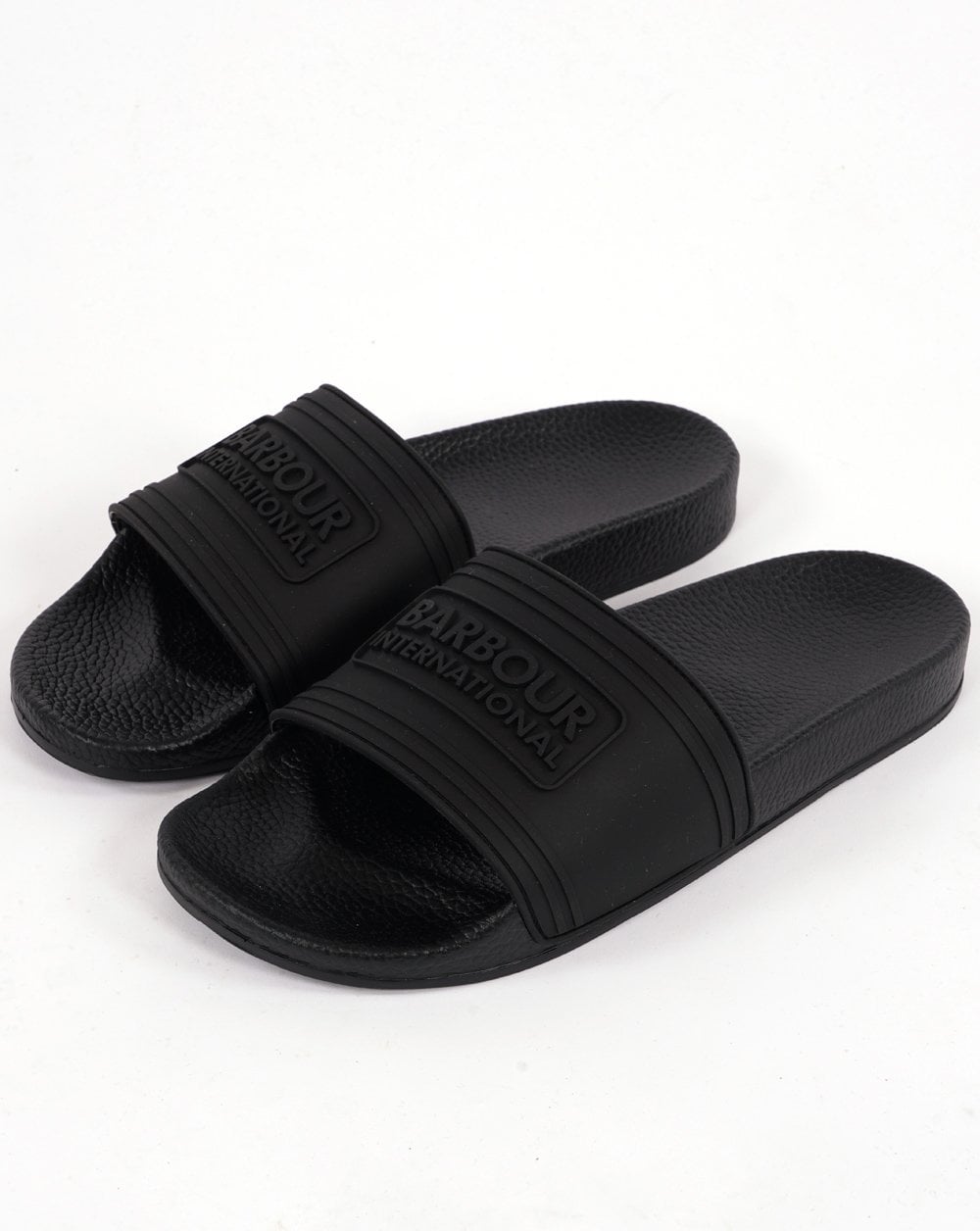 Barbour International Slides Black