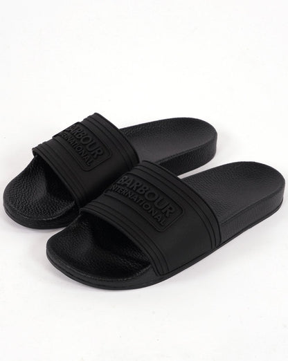 Barbour International Slides Black