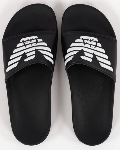 Emporio Armani Eagle Slider Black/White