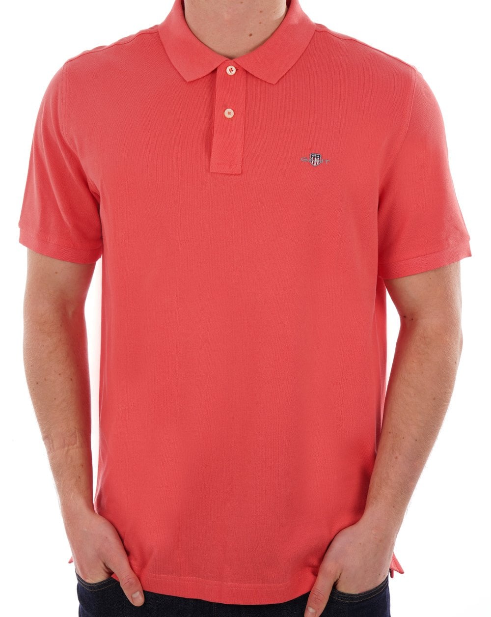 Gant Shield Pique Polo Sunset Pink