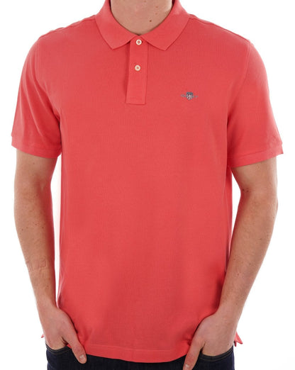 Gant Shield Pique Polo Sunset Pink
