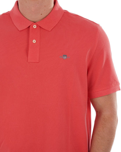 Gant Shield Pique Polo Sunset Pink