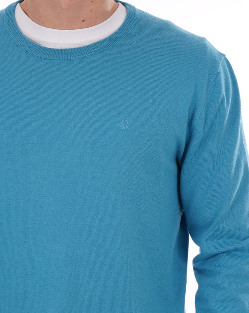 Benetton Knit Jumper Blue