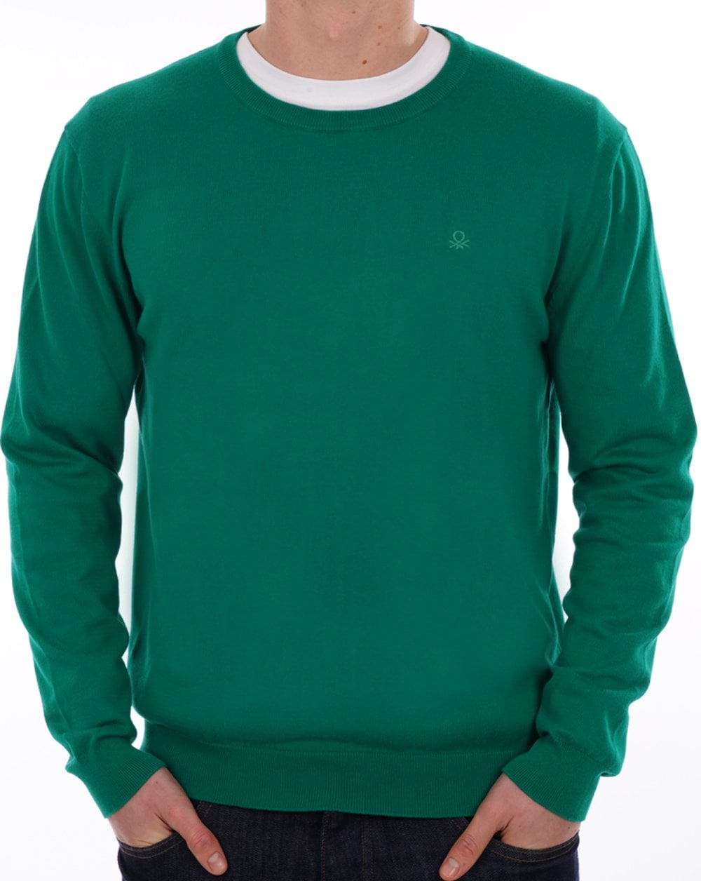 Benetton Knit Jumper Green