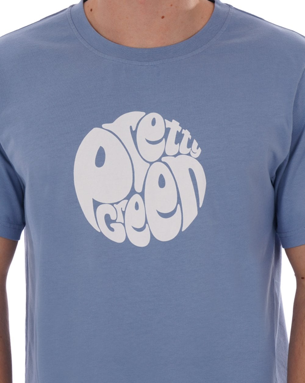 Pretty Green Gillespie Logo T-shirt Blue