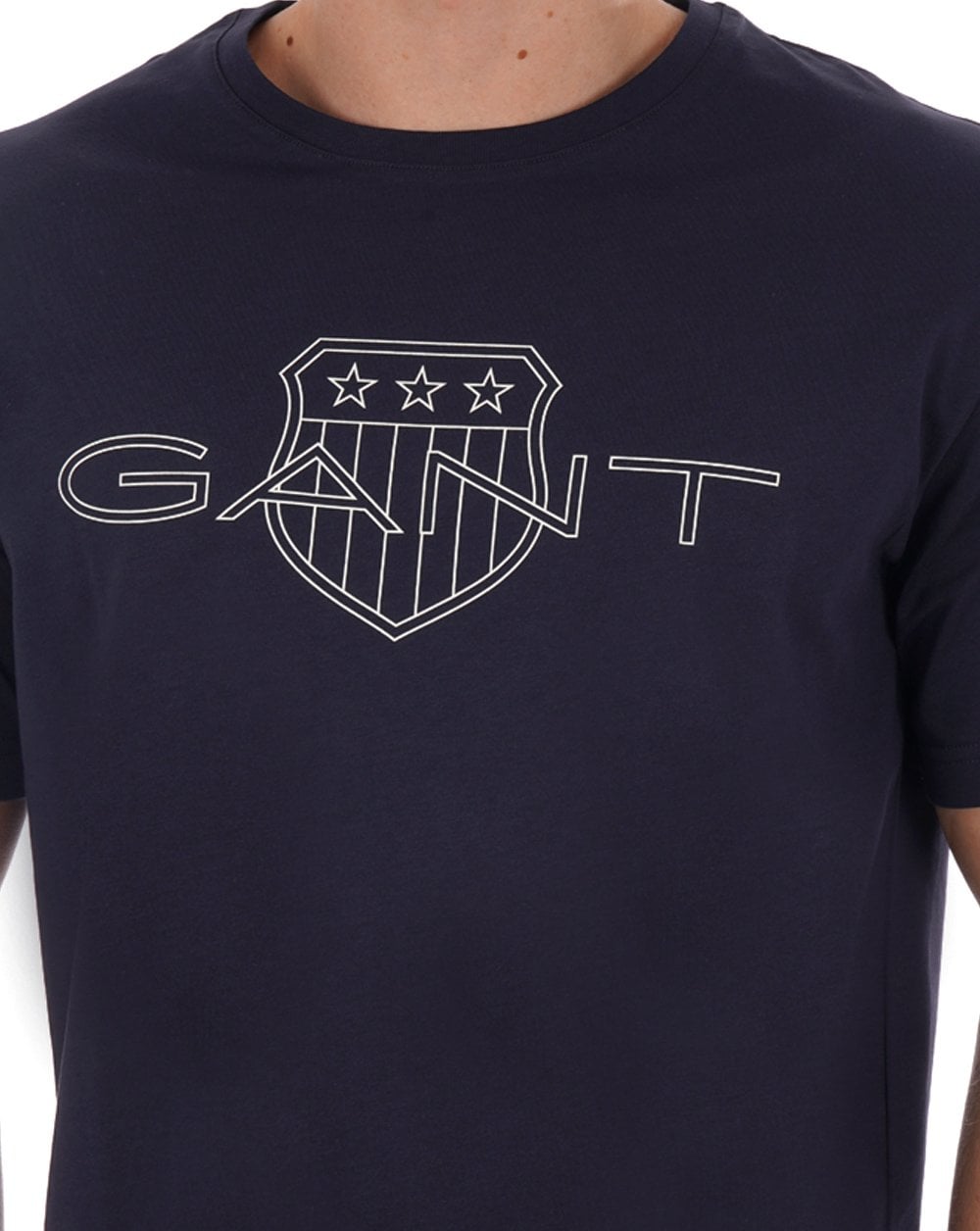 Gant Logo T-shirt Navy Blue