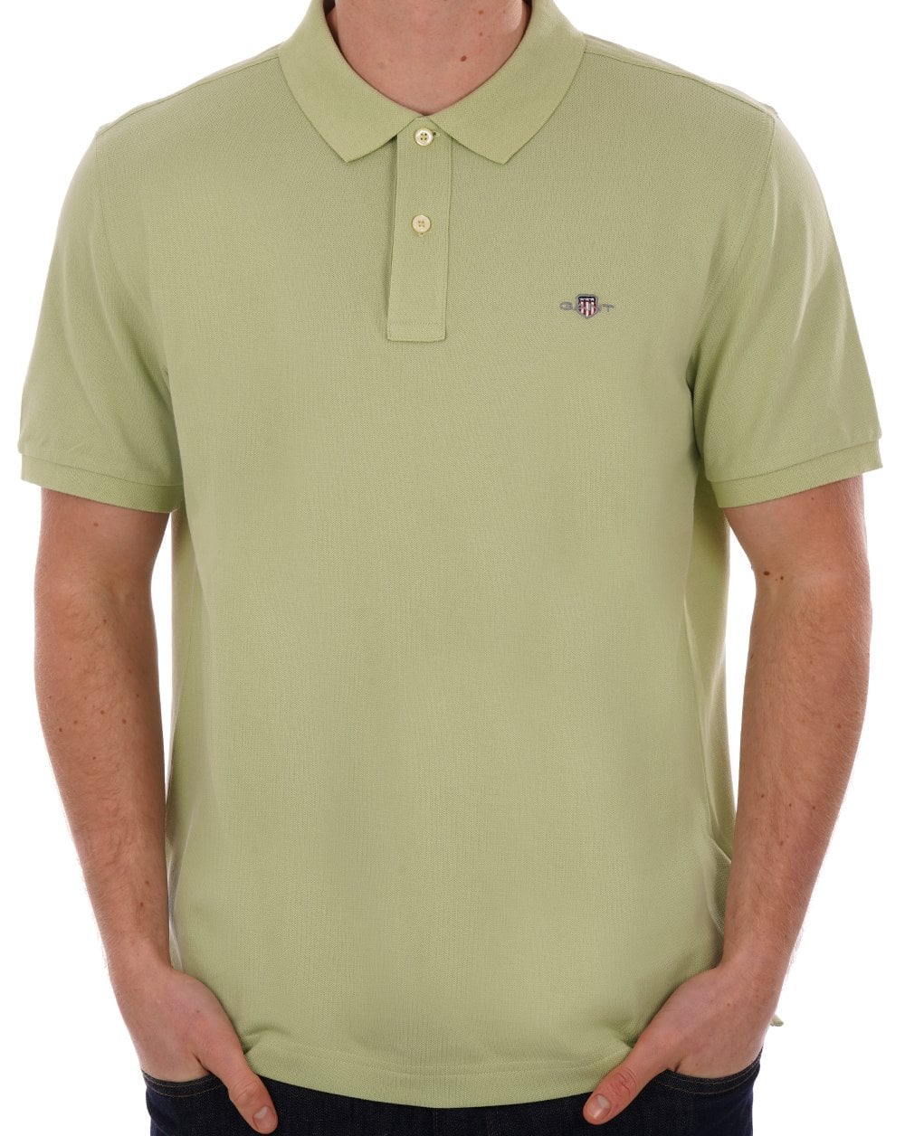 Gant Shield Pique Polo Matcha Green