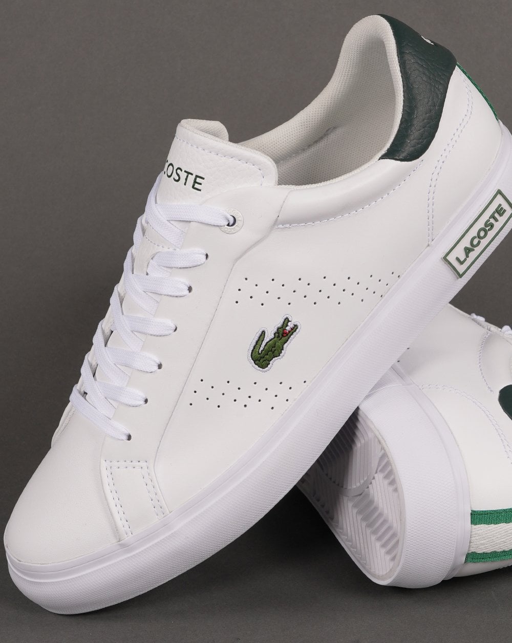 Lacoste Lacoste Footwear Powercourt 2.0 Trainer White/Dark Green