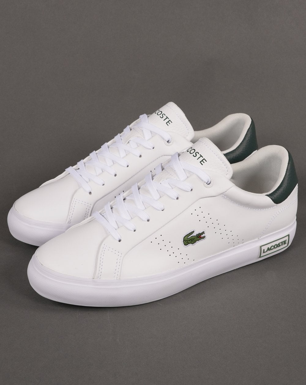 Lacoste Lacoste Footwear Powercourt 2.0 Trainer White/Dark Green