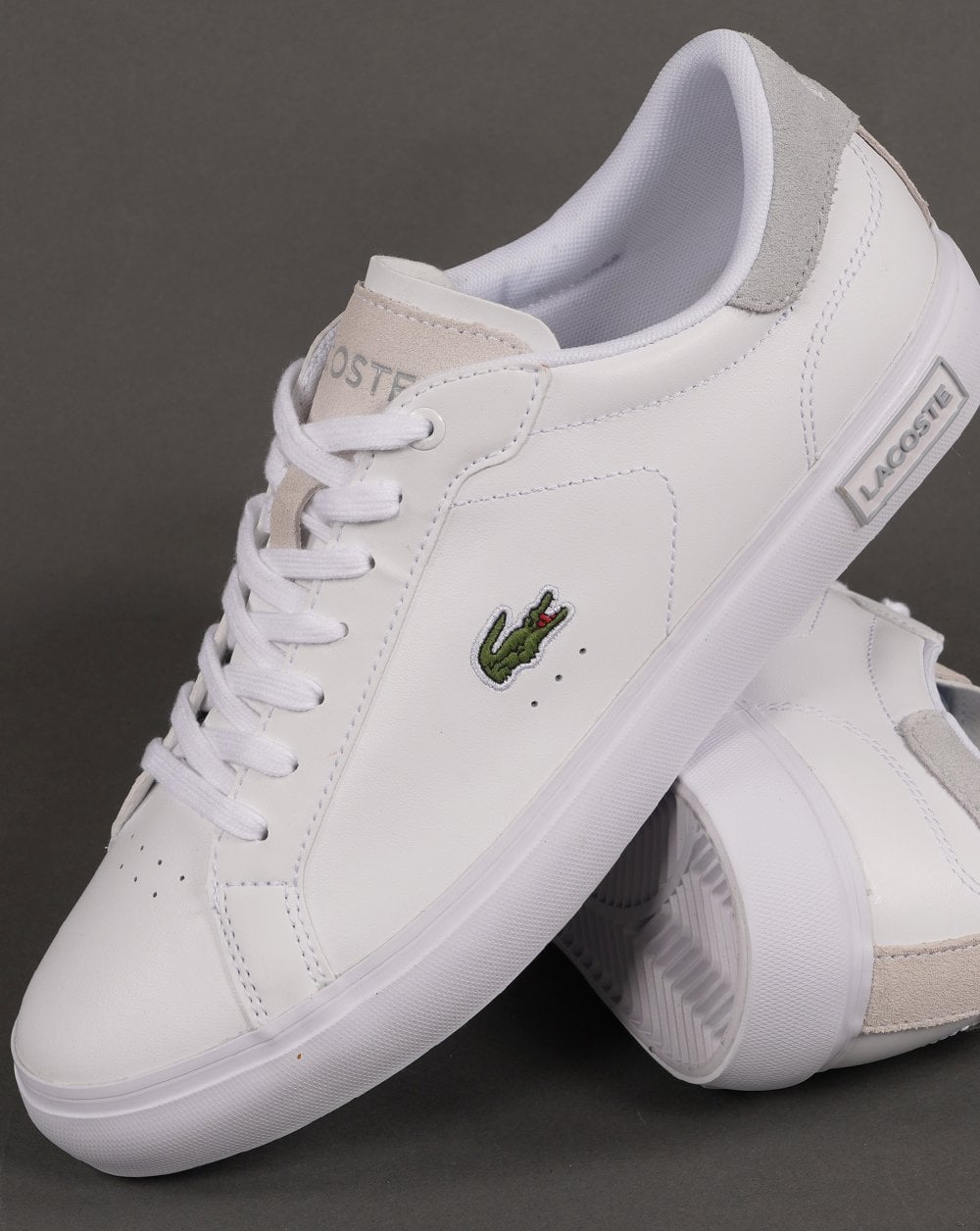Lacoste Footwear Powercourt 124 SMA Trainer White/Light Grey