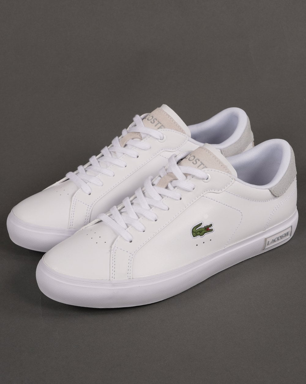 Lacoste Footwear Powercourt 124 SMA Trainer White/Light Grey