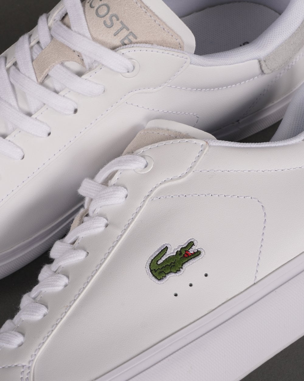 Lacoste Footwear Powercourt 124 SMA Trainer White/Light Grey