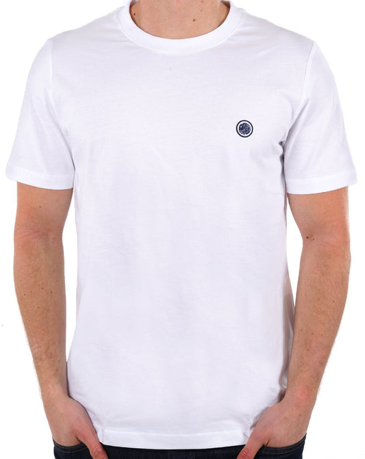 Pretty Green Mitchell T Shirt White/navy