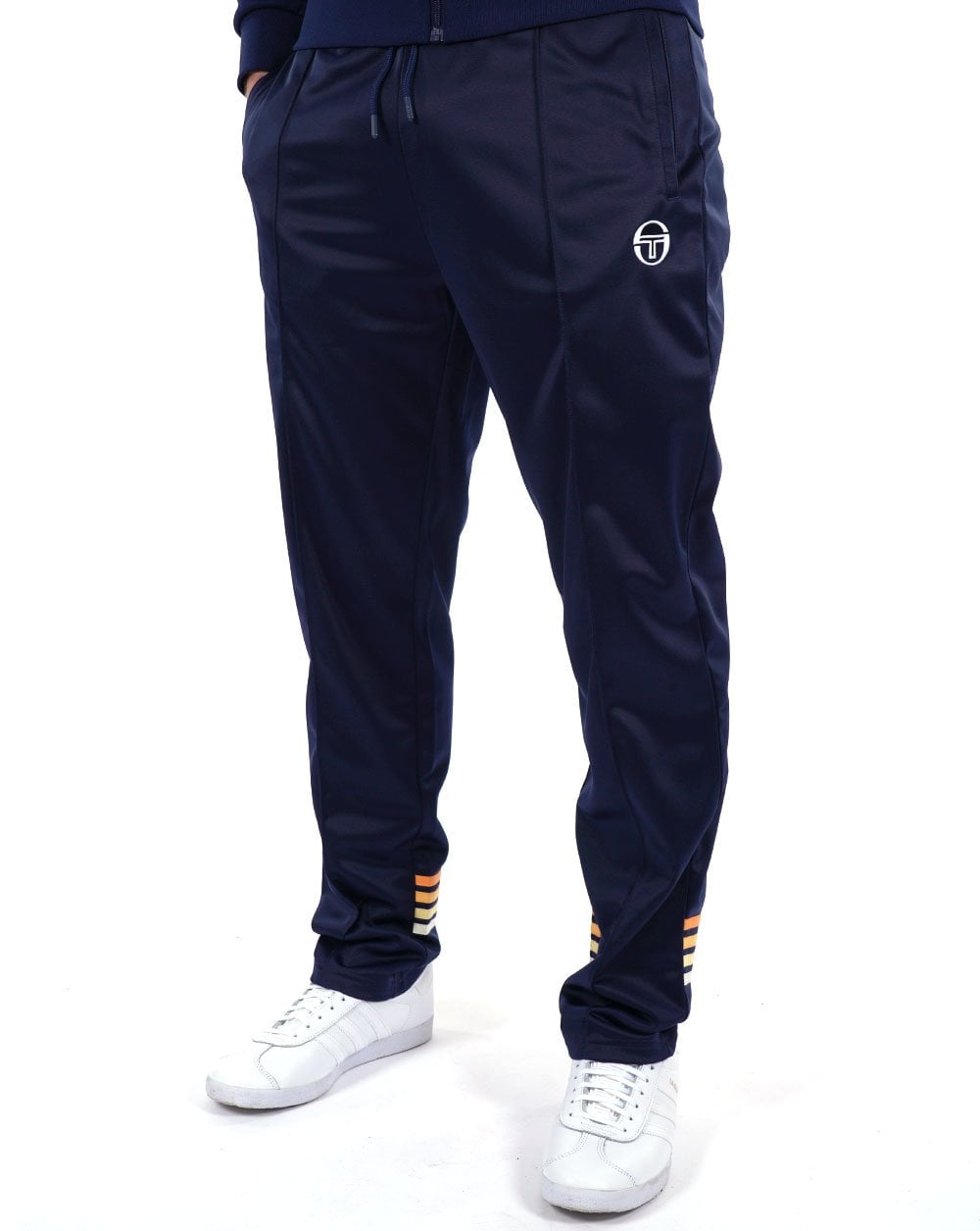 Sergio Tacchini Multi Stripe Track Pants Navy Blue