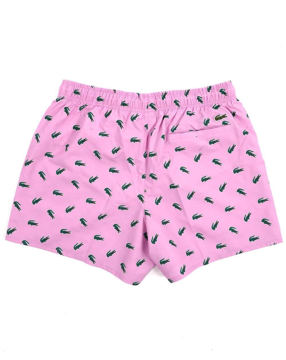 Lacoste Crocodile Print Swim Short Gelato Pink