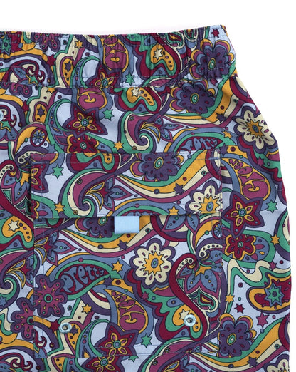 Pretty Green Mystic Paisley Swim Shorts Purple