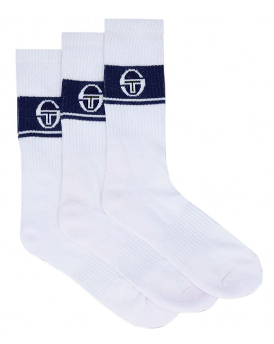 Sergio Tacchini Koos 3 Pack Socks White/Navy
