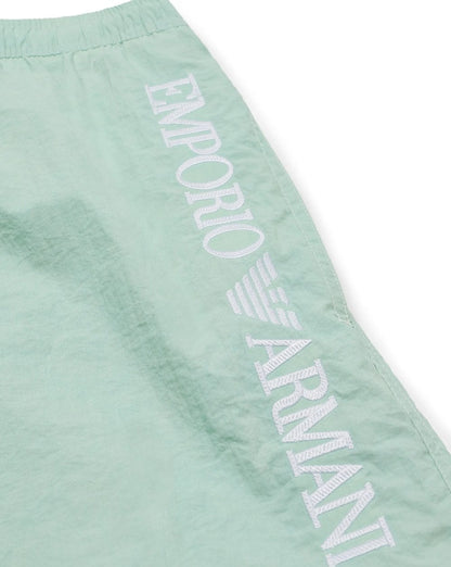 Emporio Armani Logo Swim Shorts Water Green